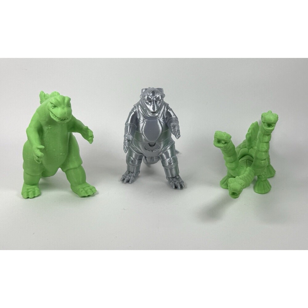 Godzilla Mechagodzilla Tricephalon 4” Set of 3 Toys